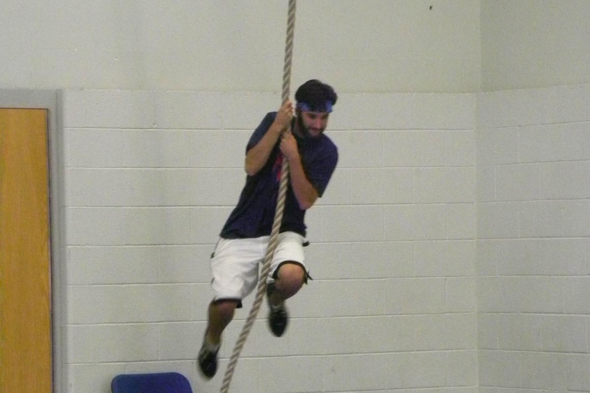 Summerscape counselor Mark learned how to fly through the sky!