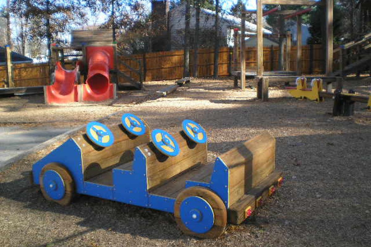 Wooden car and tot structure